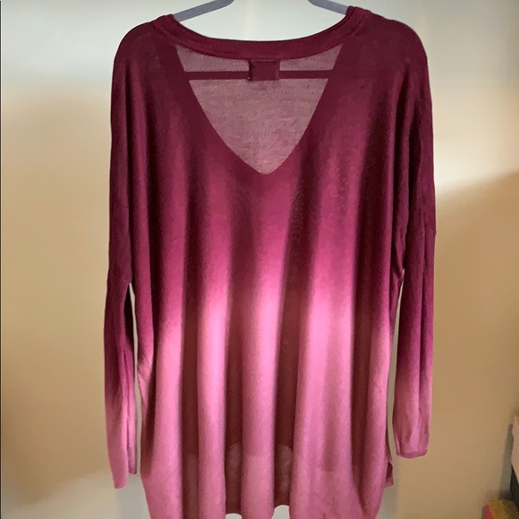 Anthro Berry Ombré oversized Sweater - Picture 2 of 4